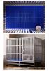 Large Stainless Steel Folding Dog Cage for Samoyed, Labrador, and Medium Dogs