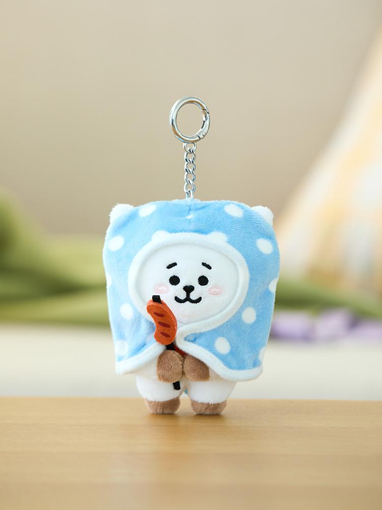 BT21 RJ Campfire Blanket Doll Keychain