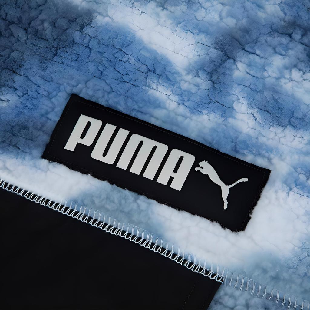 PUMA Tie-Dye High Collar Zip Jacket With Embroidered Logo Unisex Jackets White 539708-02