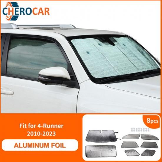 Front Window Windshield Sunshade Sun Visor Cover For 4runner 2017-23 Accessories