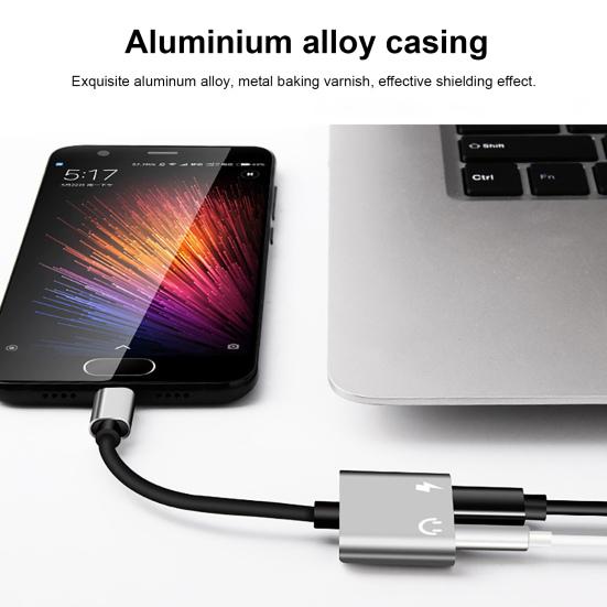 Audio Converter Multifunctional Hot Swap 2 Quick Transmission In 1 Type-C Phone Plug