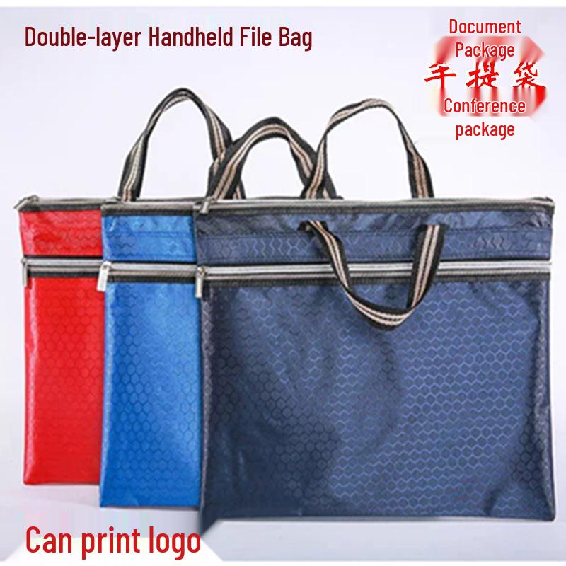 

Custom Football Pattern Conference Briefcase with Logo 36x30 cm красный