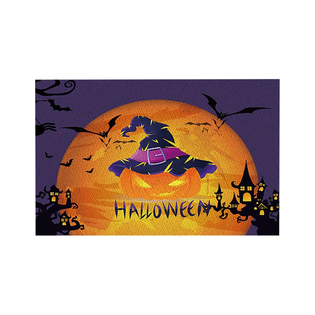 Duch, Kot, Halloween Meal Mat Zestaw 4, Sezonowy, Jesienny Mat Stołowy