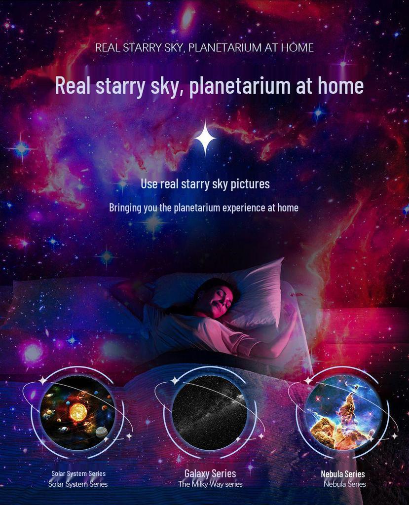 Dreamy Starry Sky HD Projector: 13 Film Night Light for Bedroom Atmosphere