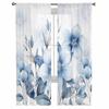 Summer Plants Flowers Watercolor Tulle Curtains for Living Room Sheer Curtain for Bedroom Kitchen Blinds Voile Curtains