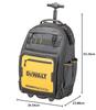 DeWalt Rolling Backpack, Water-Repellent, Dust-Repellent, Durable Storage Case, Tool Bag, Storage Box, Tool Box, Tool Bag, DIY Storage, DWST60101-1