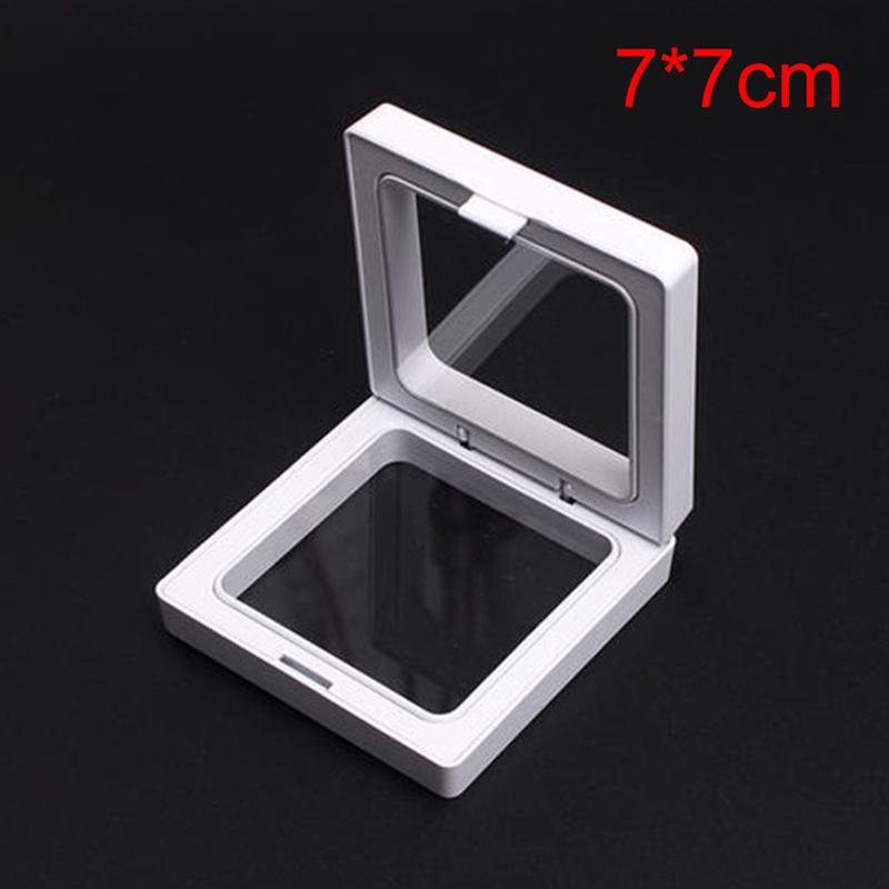 White Transparent Suspension Display Cases Jewelry Box Necklace Storage Holder