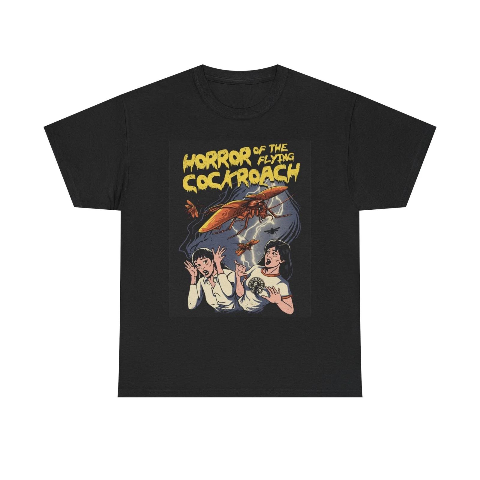 

Horrors Of The Flying Cockroach Graphic T Shirt Cotton Tee 2XL