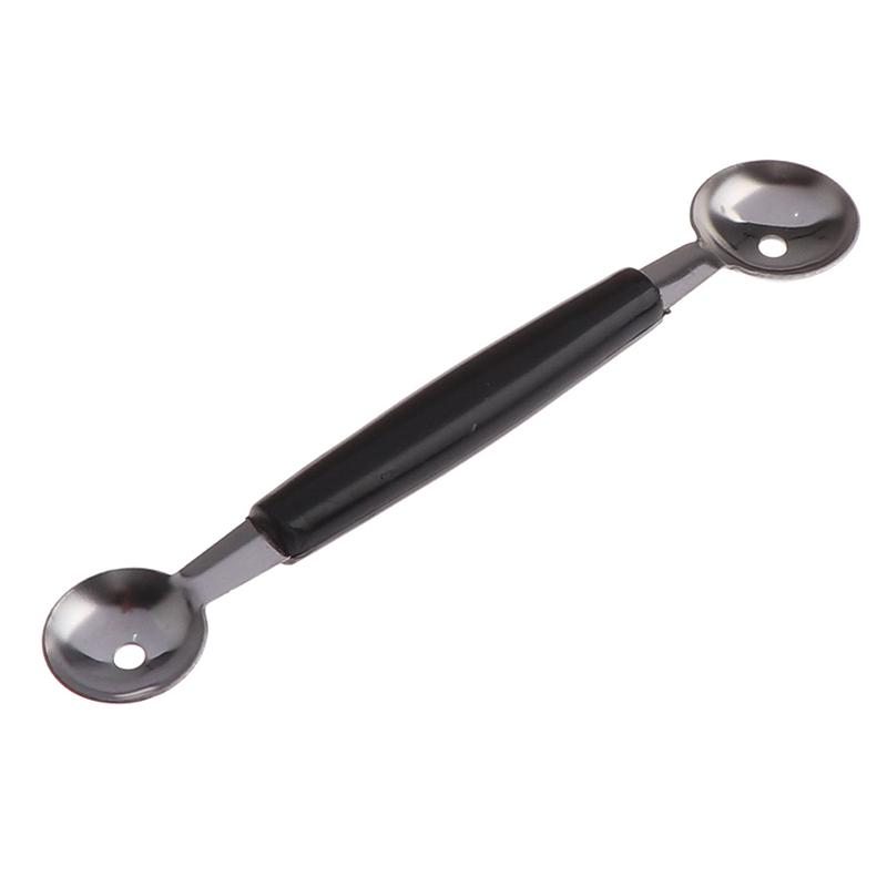 Kitchen Stainless Steal Double Ended Melon Ball Scoop Fruit Ice Cream Scooper