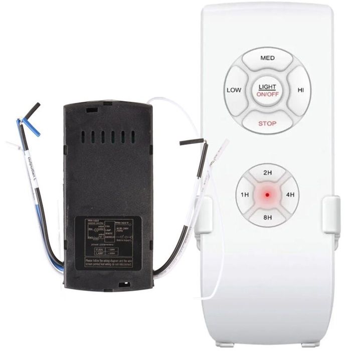 Kit télécommande universelle pour ventilateur de plafond – 3 vitesses & éclairage, RF 433 MHz, compatible Hunter/Harbor Breeze