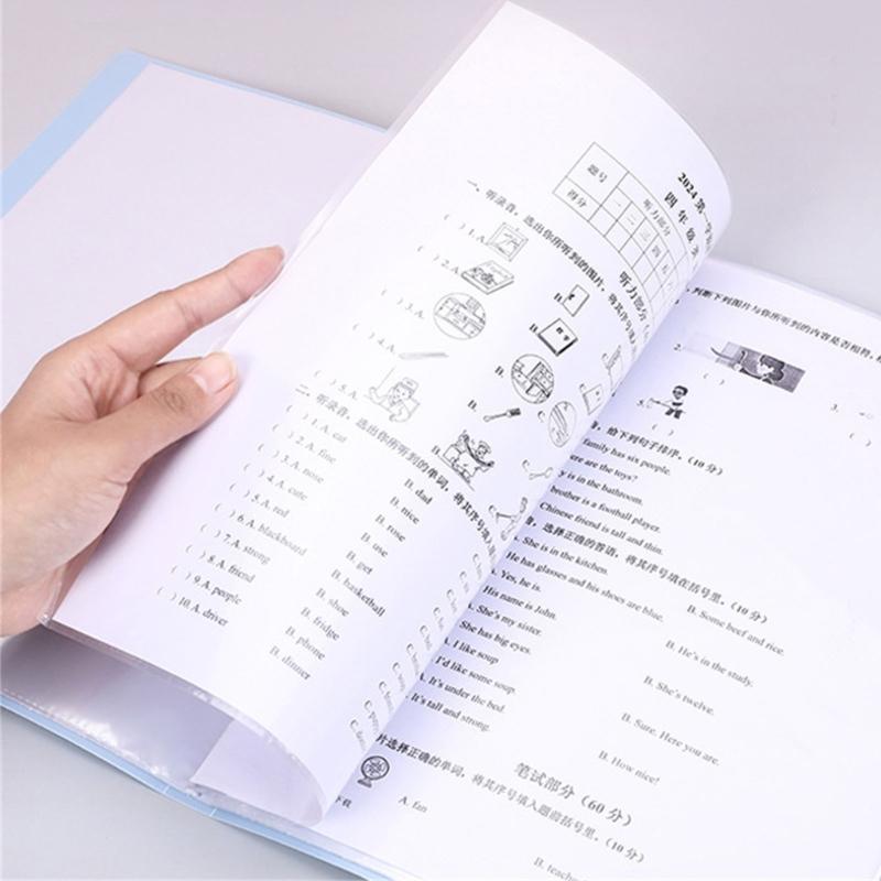 30 Pocket Document Display Folder Letter Size Display Book for School Office Presentations Filings Financial Documents