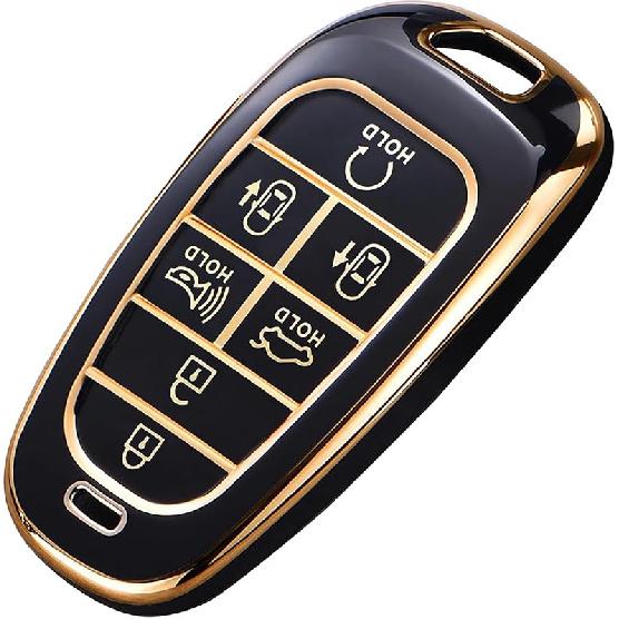 for Hyundai Key Fob Cover with Keychain, Premium TPU Key Case shell for 2024   Hyundai Sonata, Santa Fe, Nexo, Tucson Remote Smart Car Key Fob