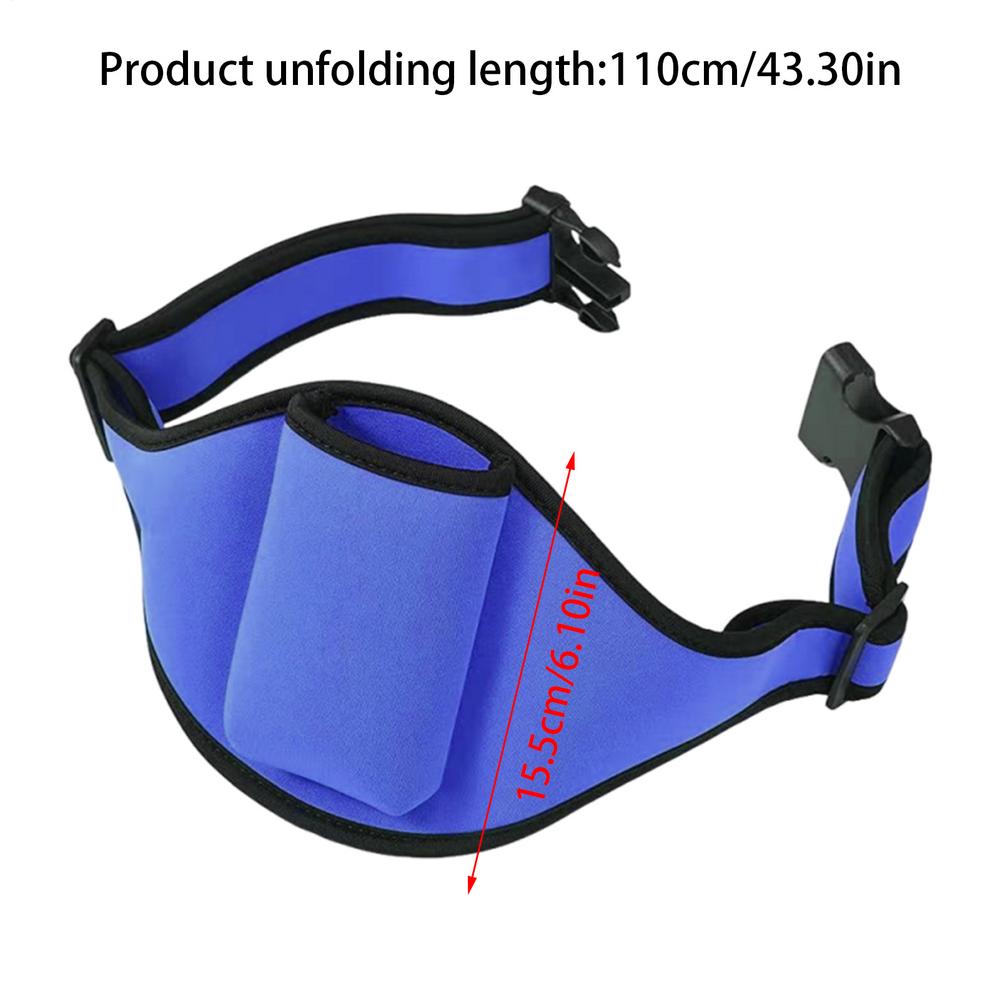 

Microphone Belt Bag Holder Waist Lavalier Fitness Diving cloth Case Instructors Multi-Functional Sturdy Yoga Phone Packs синій