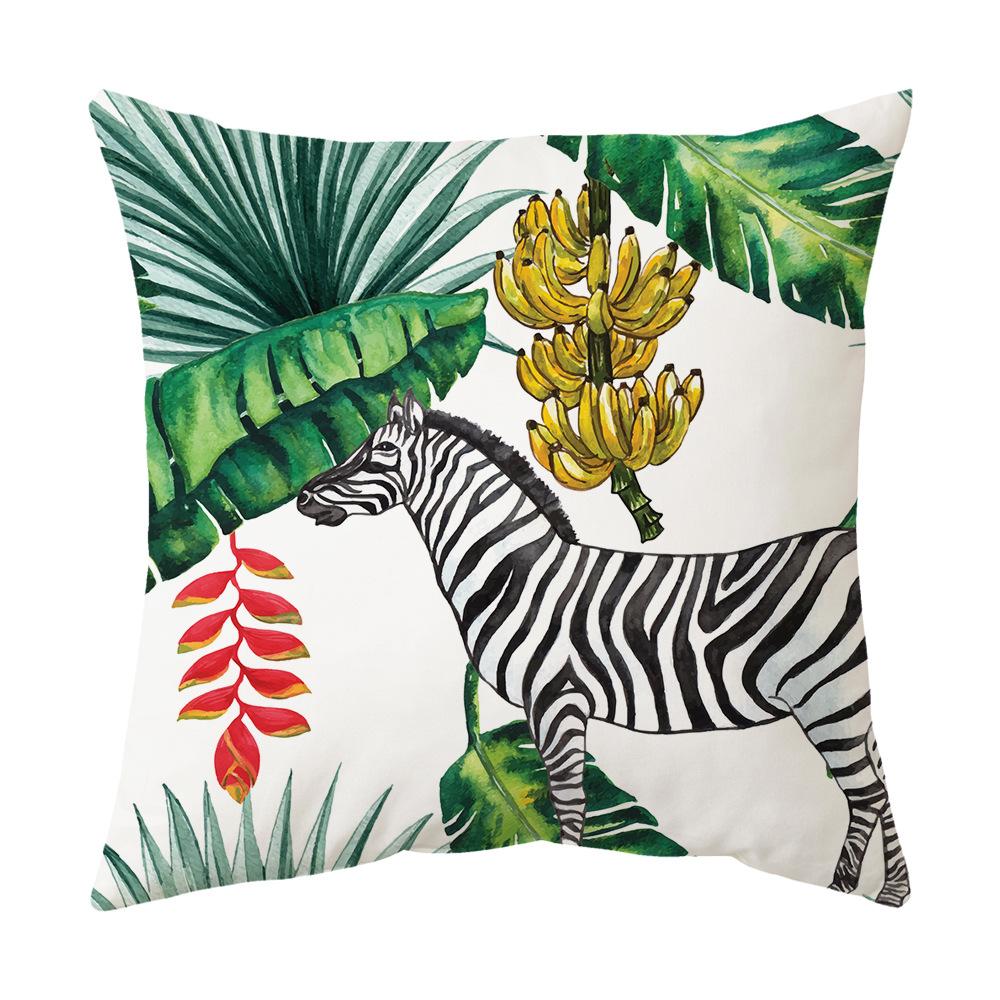 Neue Tropische Pflanze Grüne Blätter Regenwald Kissenbezug Kissen Kissenbezug Digitaldruck