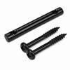 4PCS Black/Silver String Retainer Bar 48mm(1.89in) Headstock String Trees  For Electric Guitar