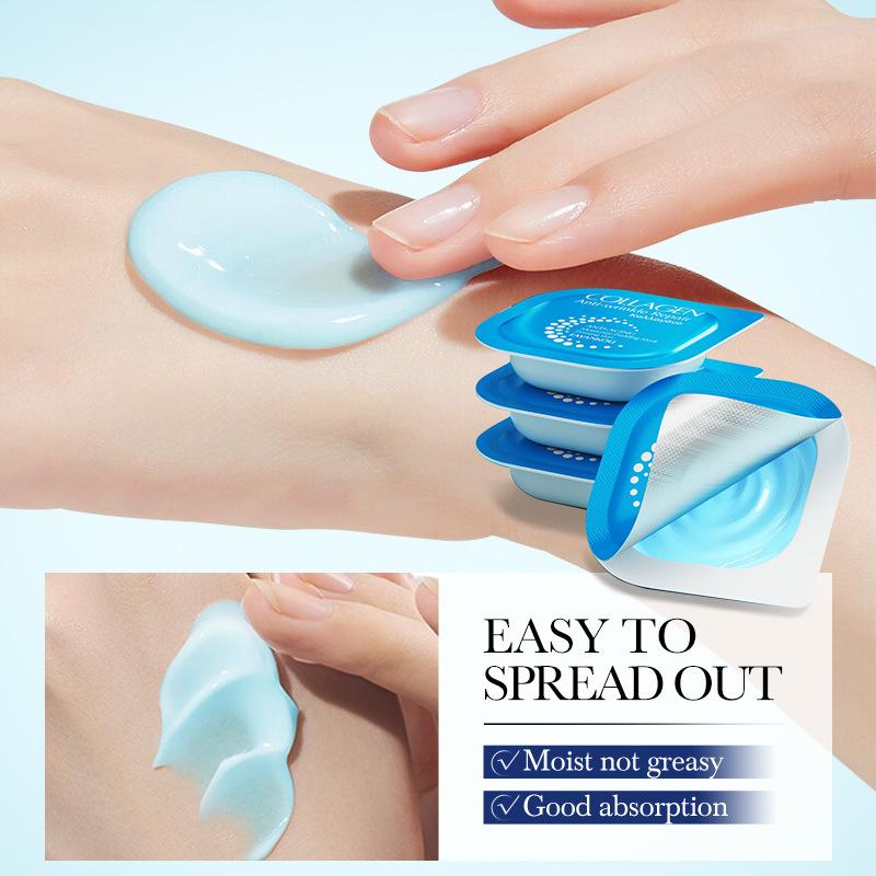 Collagen Small Pudding Mask Anti-Wrinkle Repair Moisturizing Hydration Applicator Mask Small Pack Portable Travel Pack Facial Masks