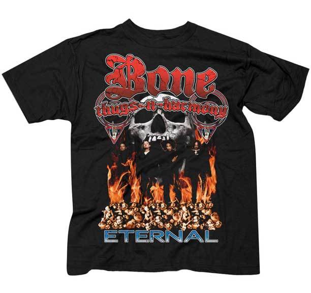 Bone ThugsnHarmony Skull Fire Eternal T-shirt