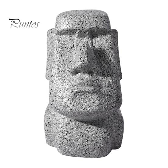 Sturdy Vinyl Glasses Stand Moai Eyeglass Holder, Abstract Easter Island Stone Stand, Fun Nose Bridge Support Holder Creative Display Stands,