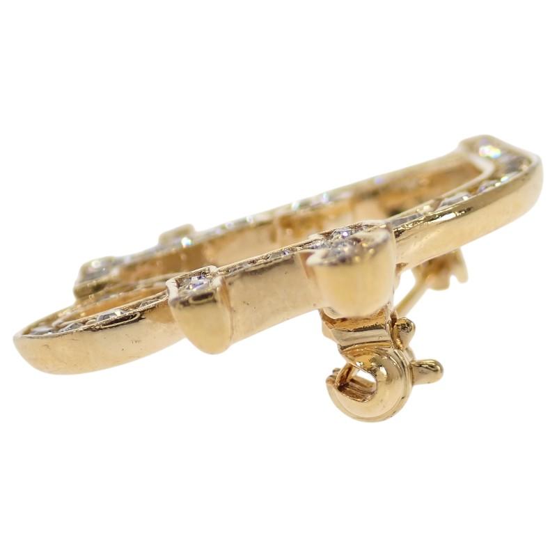 Dior Brooch Gold metal/Rhinestone Women