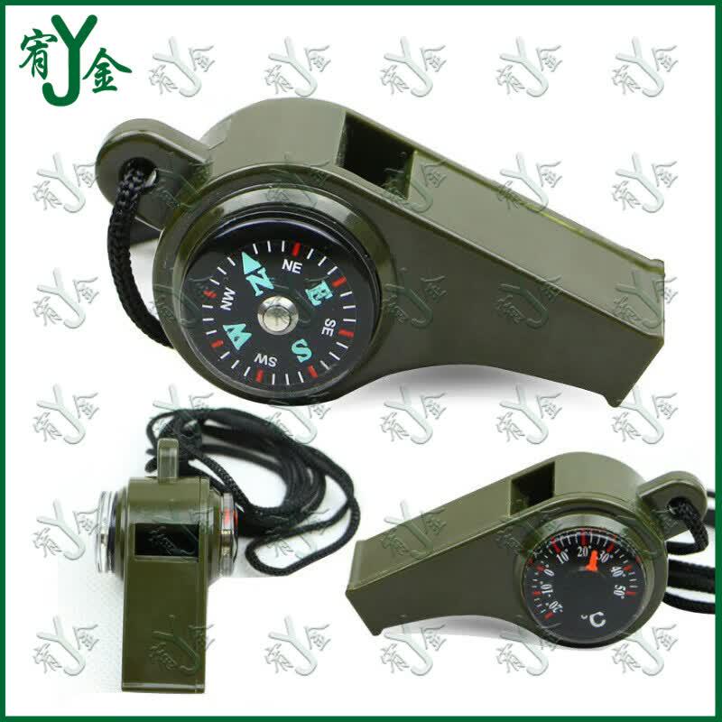 Multifunction 3-in-1 Outdoor Whistle with Compass