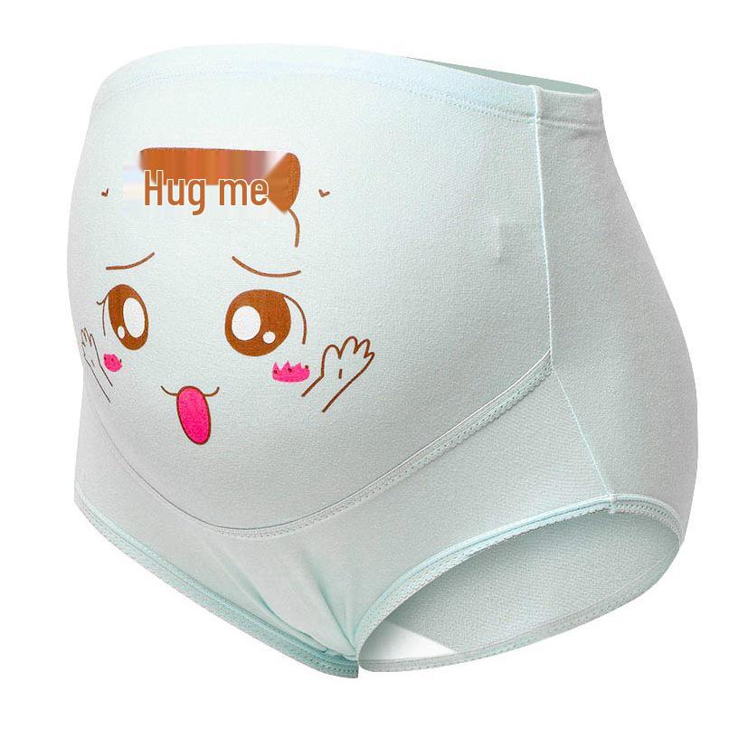 Verstellbare Baumwoll-Umstandsslip mit hohem Bund und Bauchstütze