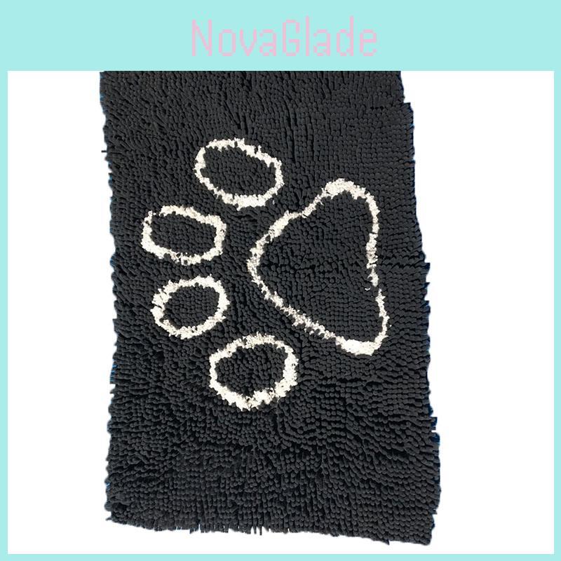 Luxurious Dog Doormat Rug Soft Chenille Material Absorbent And Nonslip Design
