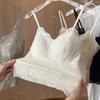 Transparent Lace Corset Fishbone Crop Tops Fashion Lace Camisole  Travel
