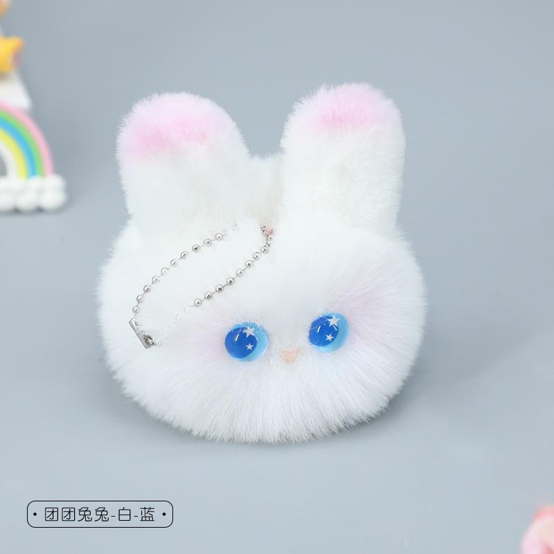 Plush cat ball hand-made small pendant cute small accessories girl heart schoolbag doll pendant keychain trinkets