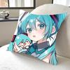 1PC HOT Anime H-Hatsune M-MikuS Pillow Case Square  Bedroom Sofa Leisure Comfort Cushion Car Home Decoration