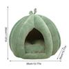 Kürbis Katzenbett Katzenhaus Geschlossenes Katzenbett Katzenhöhle Verdicktes Halloween Haustierbett Katzenversteck Für Kätzchen Kleine Hunde Winterhaus
