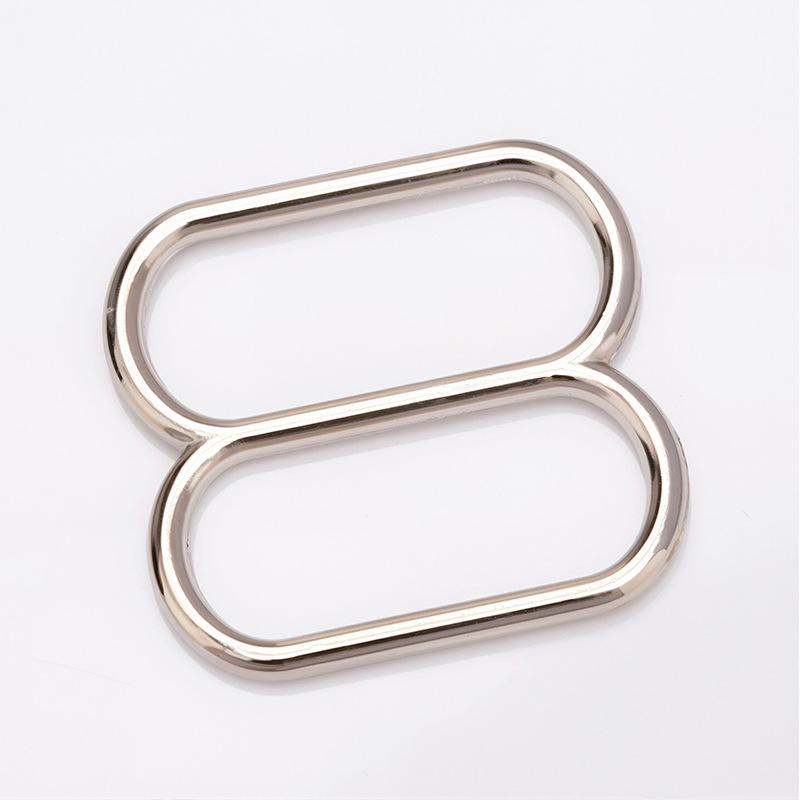 Adjustable Metal O-Ring Bra Strap Buckles, Japanese-Style, 8-Ring & 9-Ring Adjustment Accessories