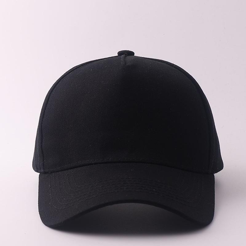 Promotional Peaked Cap Five-piece Light Board Embroidery Printing Solid Color Baseball Cap Outdoor Casual Hat