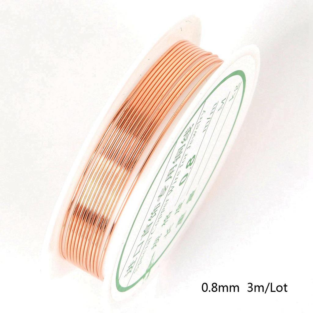 Copper Wire for Shaping, Jewelry, DIY Crafts, Hairpin Accents, and Accessories