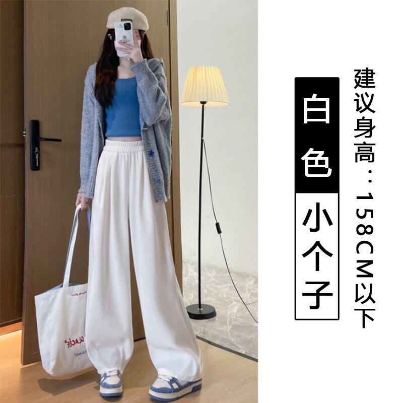 European cotton velvet wide-leg pants women's spring and autumn new lazy wind loose Yamamoto pants thin drape straight casual pants