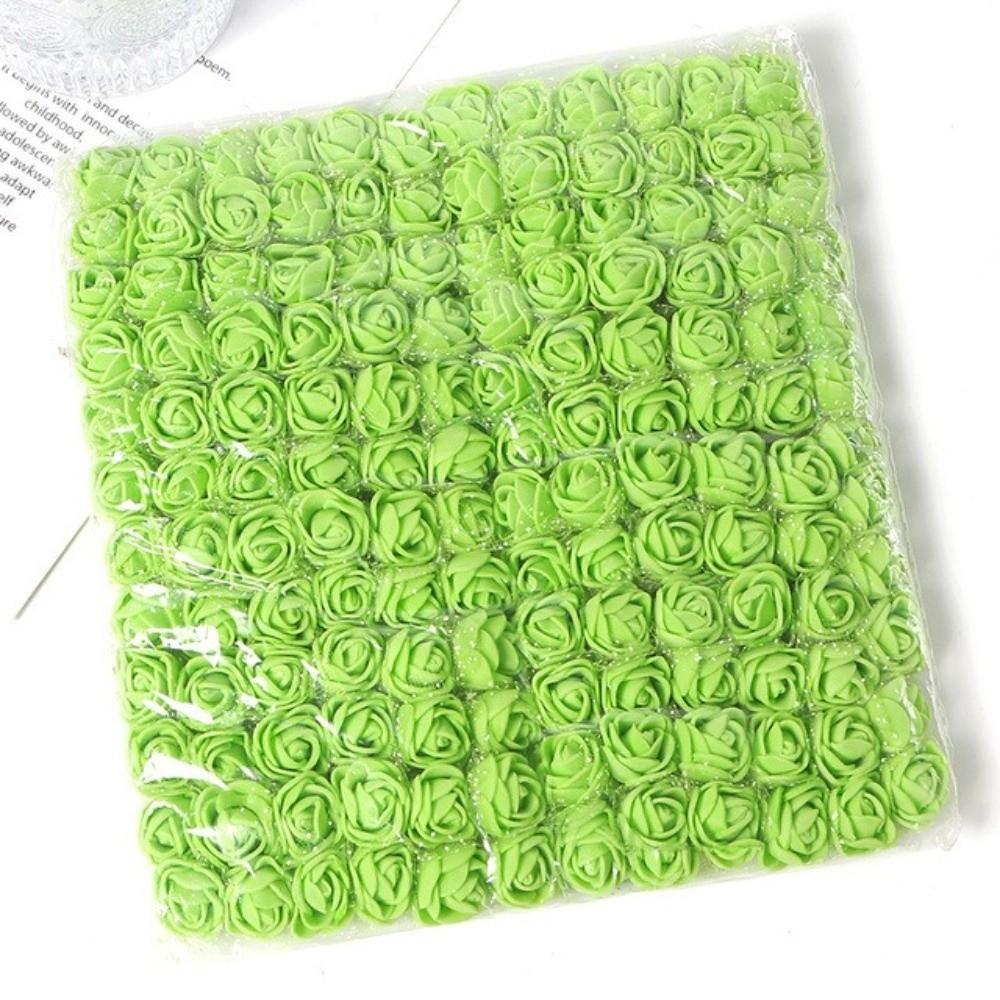 144Pcs Multicolor Foam Artificial Flower DIY Wreath Accessorie Foam Fake Flowers Mini Rose Artificial Flower Craft