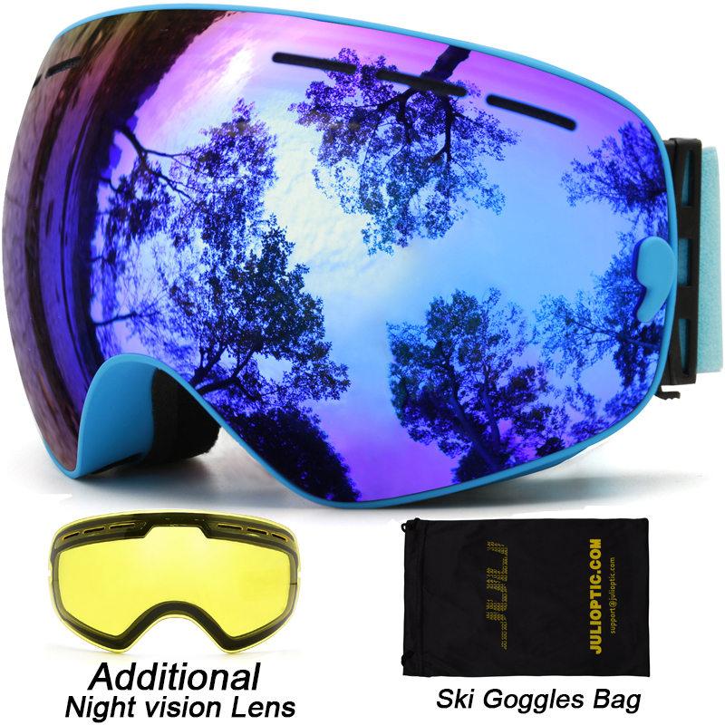 

Ski GogglesDouble Lens Snowboard Goggles Anti-fog UV Protective Unisex Design Snowmobile Skiing Skating With Night Vision Ski Lens