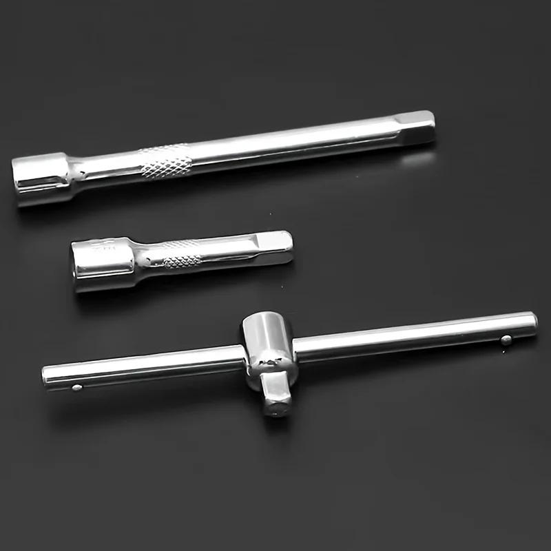 46 Piece/Set of Car Repair Tool Kit 1/4-Inch Socket Set Car Repair Tool Ratchet Torque Wrench Combo Auto Repairing Tool Set