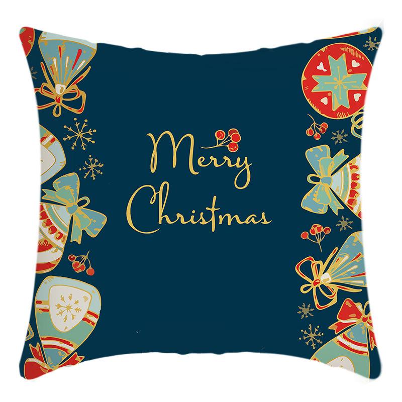 

New Christmas Elk Santa Egg Decorative Print Pillow Home Sofa Cushion Cover Premium Durable Quality Useful Practical 45 * 45Cm pillowcase
