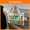 Yet Stylish Casual Canvas Tote Bag With Beautiful Letter Prints And Soft Structure Medium