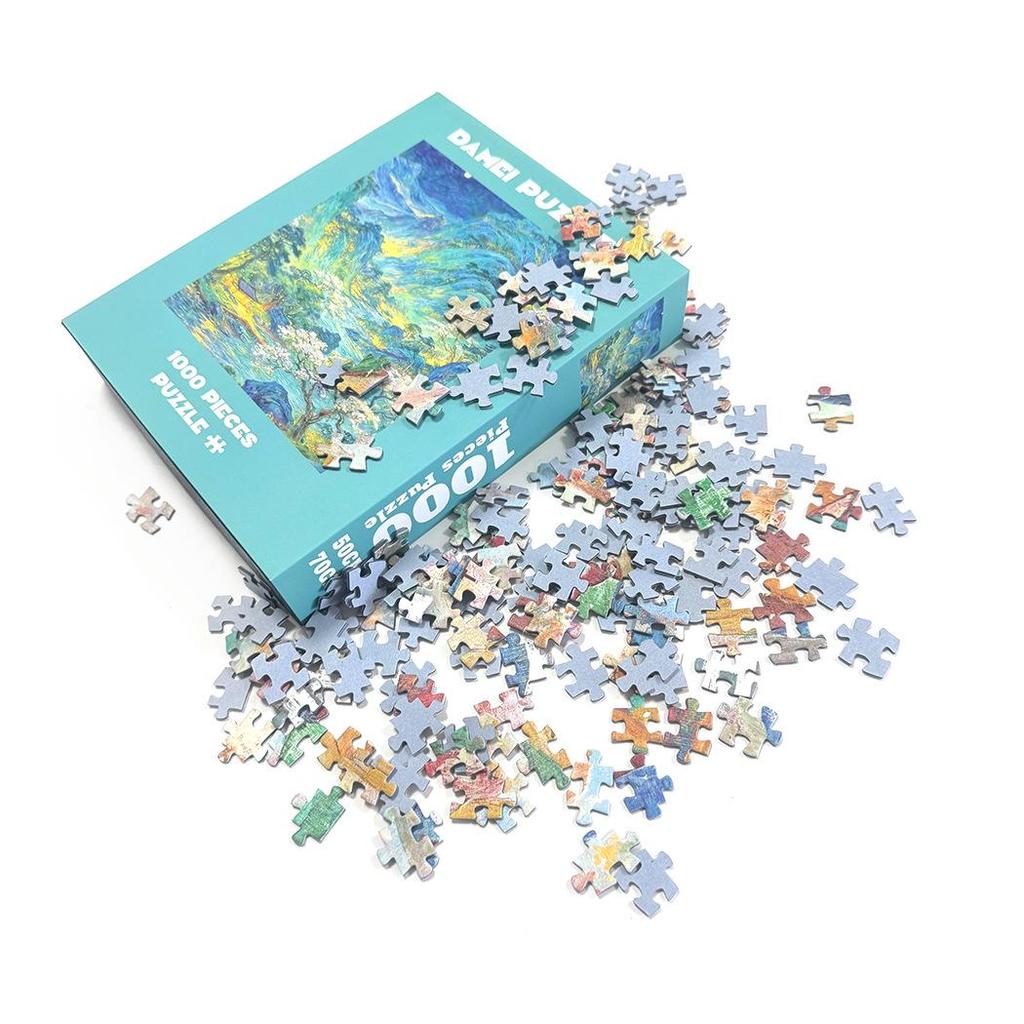 High-Quality 1000-Piece Adult Velvet Puzzle: Patchwork Flower Pot with Cat Design, Cross-Border Customizable.