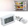 2Pcs Electronic Digital Thermometer Thermostat Temperature Meter 2s Refresh with ProbeWhite