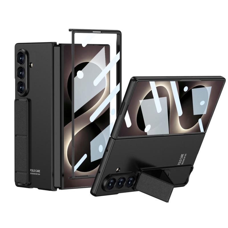 Galaxy Z Fold7 Ultra Matte PC Case With Kickstand Anti-Fingerprint Drop Protection Magnetic