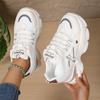 Fashion 2025 NEW Women's Shoes Spring Autumn Lined Top Sport Shoes Inner Heightening Rubber Sole Comfortable Casual Footwear