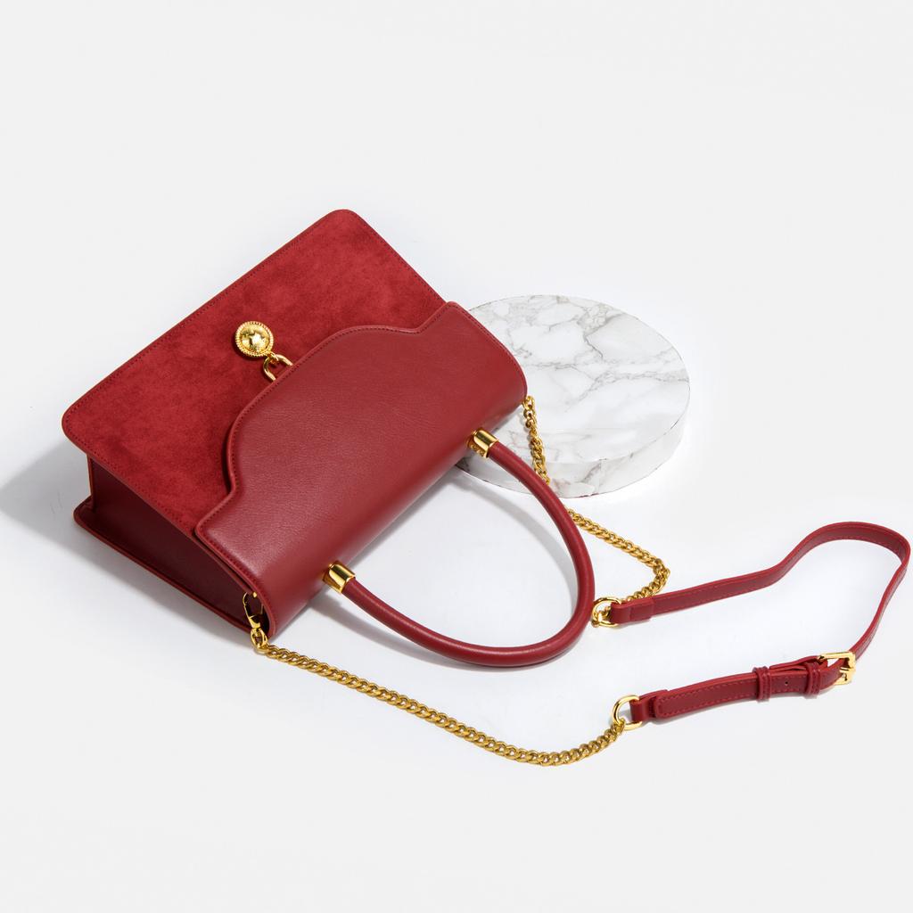 Women'S Bag Niche Red Wedding Bag Bridal Bag High-End Sense Portable Shoulder Messenger Women'S Bag