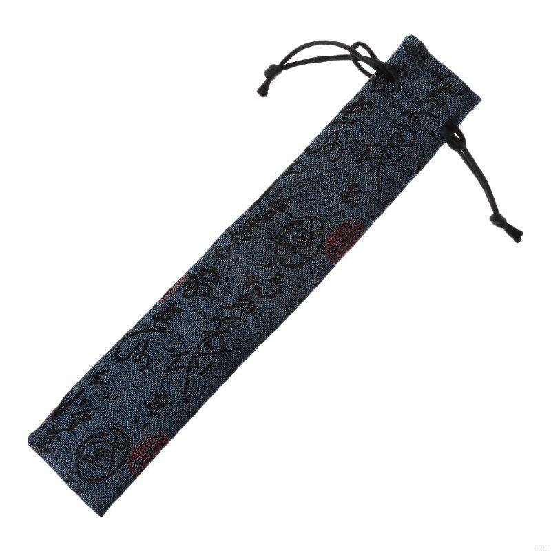 62KD Chinese Decorative Folding Hand Fan Bag Dustproof Holder Prote