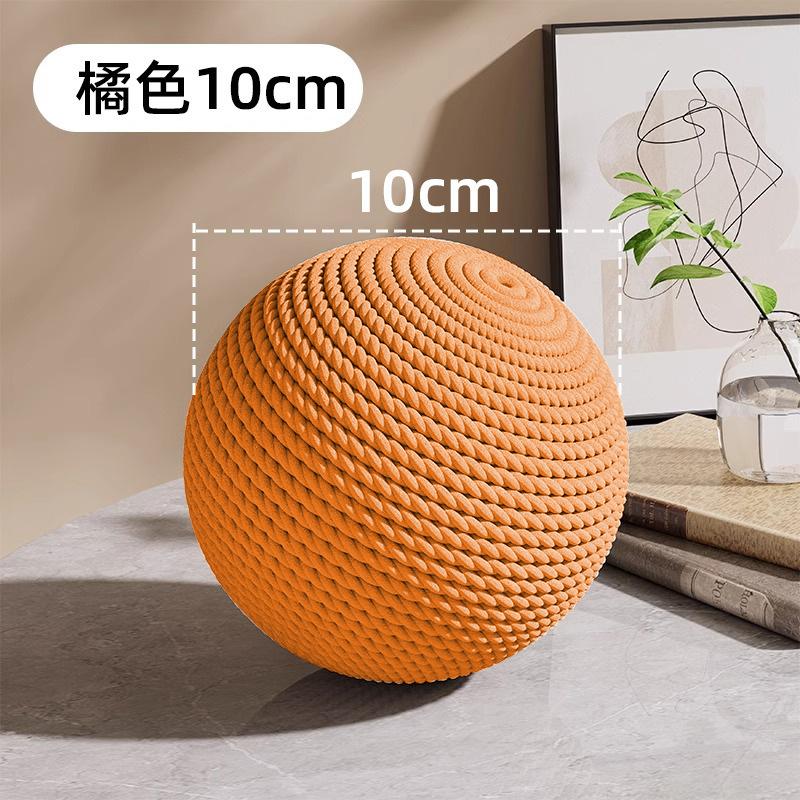 8/10CM Interactive Sisal Cat Scratching Ball Toy For Kitten Teeth Cleaning Anti Bite Cat Ball Sounding Toy Pet Supplies