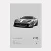 Famous Cars 812 458 296 Canvas Wall Art Print Poster 599XX SP3 F8 Decoration Mural Modern Home Decor Birthday Gift Unframed