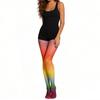 Dopamine Gradual Change Color Rainbow Stockings Large Size Stockings Color One-Piece Stockings Stockings