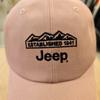 Jeep Mountain Logo Embroidered Ball Cap_JO0GCU191
