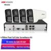 Hikvision 4-Channel 4MP Full-Color Night Vision PoE Surveillance Camera Kit with 6TB HDD
